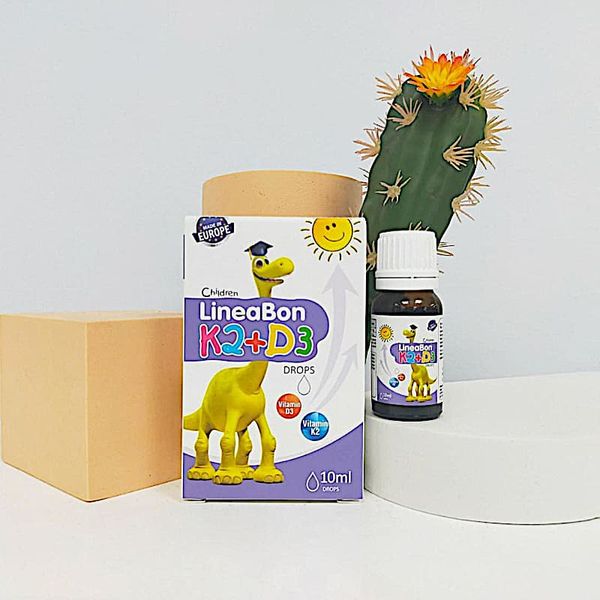 D3 K2 Lineabon Bổ Sung Vitamin D3 Cho Trẻ Sơ Sinh, Hấp Thụ Canxi Tăng Chiều Cao Cho Trẻ