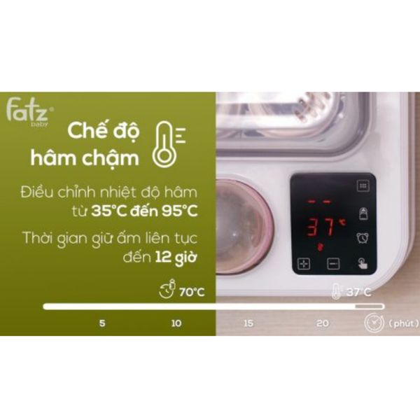 Máy Tiệt Trùng Sấy Khô Nấu Cháo Thông Minh Tích Hợp Máy Hâm Sữa – CAPTAIN 2 – FB4315SL