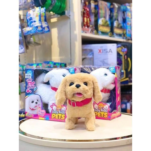 Chó Bông Baby Hidda 7622 - Chó Bông Tiết Đi Điết Sủa Và Vẫy Đuôi Cực Đáng Yêu Cho Bé
