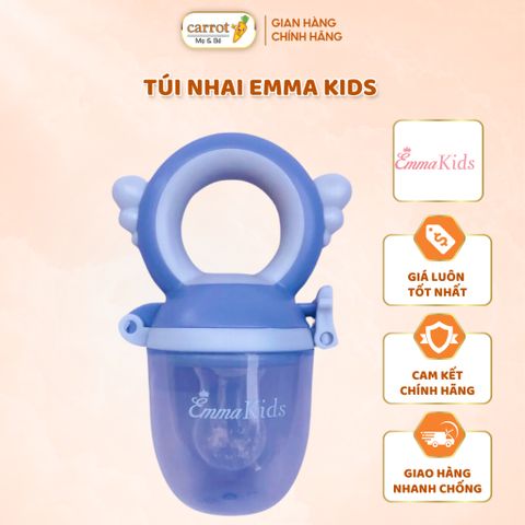 Túi Nhai Ăn Dặm Emma Kids Cho Bé Bằng Silicone Gồm 3 Túi Nhai