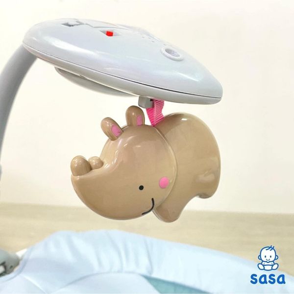 Ghế Rung Cao Cấp SaSa - Có Remote, Xoay 360 Độ, Bé 0 Tháng Tuổi
