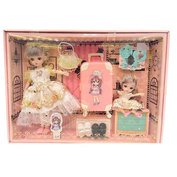 Búp Bê Kèm Vali T8815, Sét 2 Búp Bê Cho Bé Gái - Siêu Thị Mẹ Và Bé Carrot