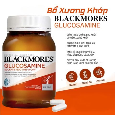 Viên Hỗ Trợ Xương Khớp Glucosamine Blackmores - 180 Viên