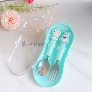 Bộ Thìa Dĩa Ăn Dặm Honper HP220 Cho Bé