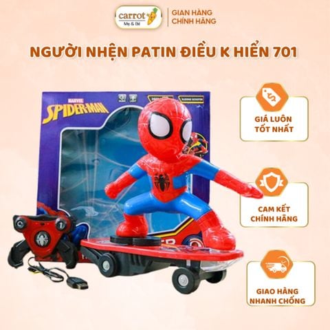 Đồ Chơi Người Nhện Patin Điều Khiển 701, Đồ Chơi Điểu Khiển