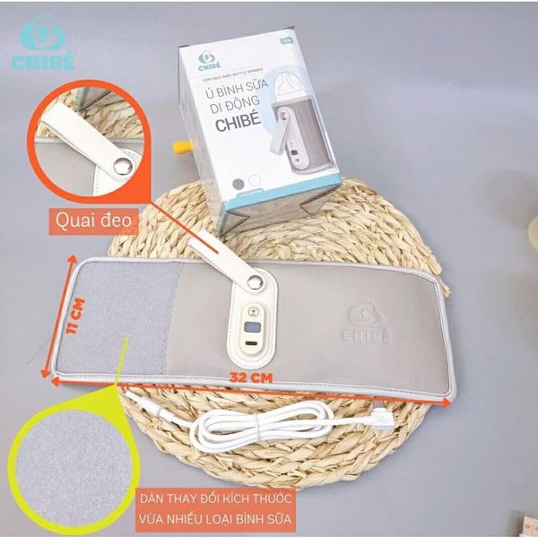 Ủ Bình Sữa Di Động CHIBÉ 5 Cấp Độ CB003