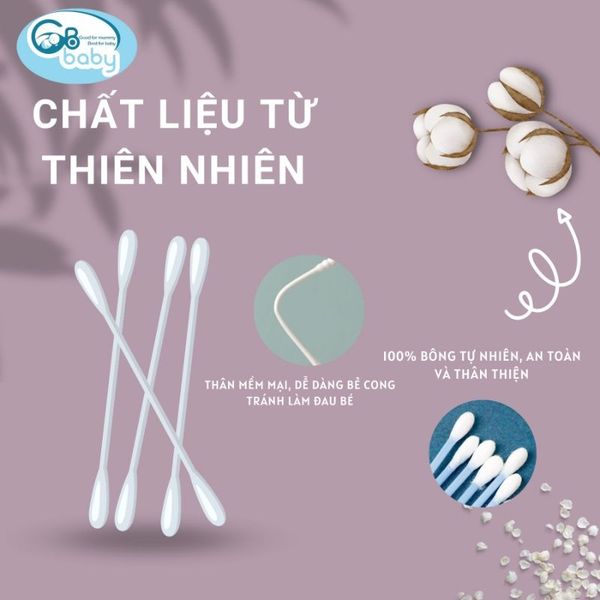Tăm Bông Sơ Sinh GB Baby 220 Que Chính Hãng