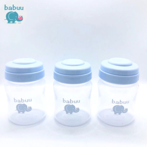 Bộ 3 Bình Trữ Sữa Babuu Nhật Bản 120ML Cho Mẹ Và Bé