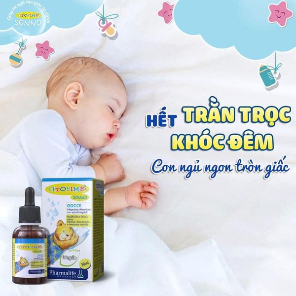 Siro Sonno Fitobimbi Hỗ Trợ Bé Ngủ Ngon, Sâu Giấc - Sonno Fitobimbi Thuần Thực Vật Chai 30ml