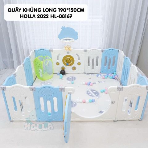 Quây Khủng Long Holla Cho Bé - Dễ Dàng Lắp Đặt, Nhưa Cao Cấp