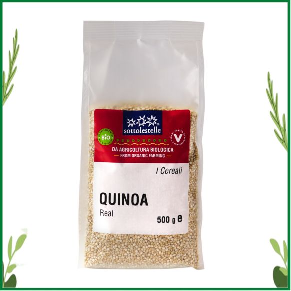 Hạt Quinoa, Hạt Diêm Mạch Trắng Hữu Cơ Sottolestelle 500G