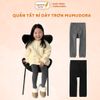 Quần Tất Nỉ Trơn Mumudora Phong Cách Hàn Quốc, Quần Legging Không Bàn Cho Bé