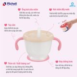 Cốc Tập Uống 3 Giai Đoạn Richell Chính Hãng Nhật Bản