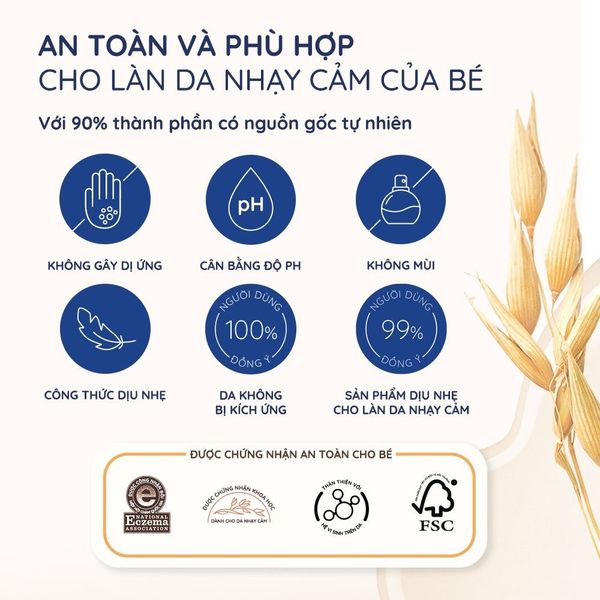 Sữa Tắm Gội Toàn Thân Aveeno Baby 236ML