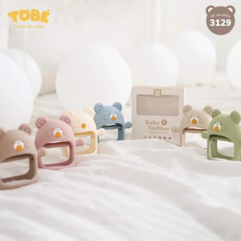 Ngậm Nướu Tobe Hình Gấu 3129 Chất Liệu Eco Silicone Cho Bé Đủ Màu