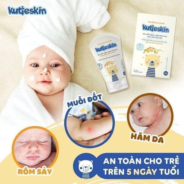 Kem KUTIESKIN, Chăm Sóc Làn Da Cho Mẹ và Bé, Dưỡng Ẩm, Chống Khô Nẻ - 30Gram