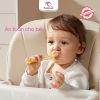 Set 2 Thìa Silicon Ăn Dặm Kichilachi, Thìa Ăn Dặm Cho Bé