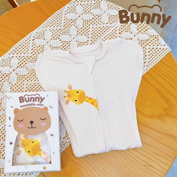 Nhộng Chũn Cho Bé Ngủ Ngon Bunny Mẫu Mới 2023  Vải Tăm Lụa Cao Cấp Cho Bé Sơ Sinh, Mềm Mại Co Giãn Đàn Hồi