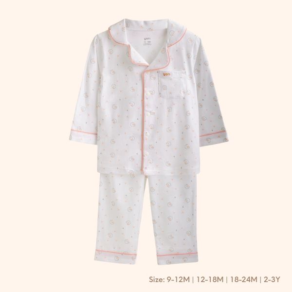 Bộ Pijamas YORI Dài Tay Đa Dạng Họa Tiết Bé Trai, Bé Gái Cho Bé Từ 9M-3 Tuổi