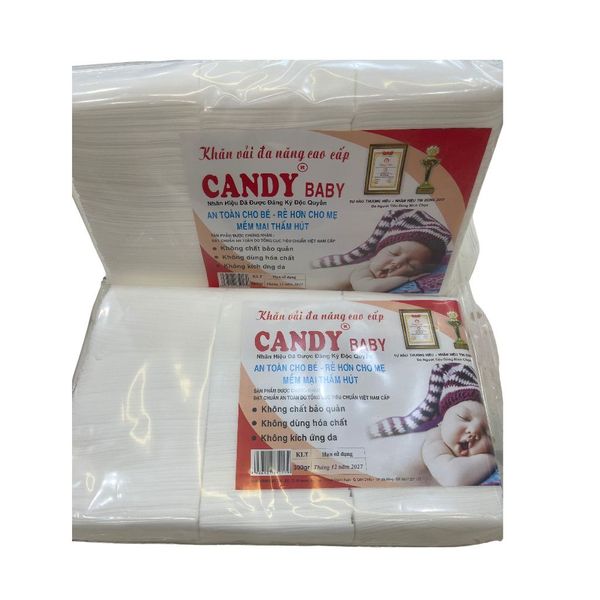 Khăn Vải Cao Cấp Canday Baby - 300G, Khăn Vải Khô Đa Năng Cho Bé