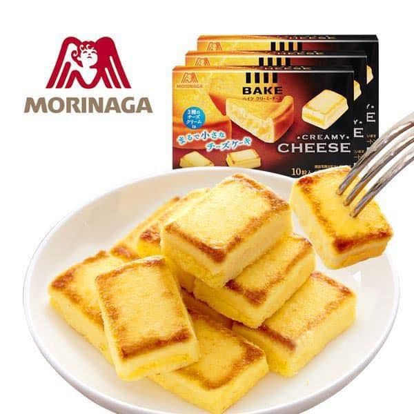 Bánh Phô Mai Nướng Cheese Bake Morinaga Nhật Bản Hộp 45g