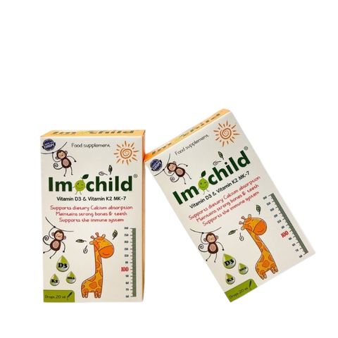 Vitamin D3 K2 IMOCHILD, Bổ Sung D3 K2 DHA, Hỗ Trợ Bé Phát Triển Chiều Cao Và Trí Não 20ML