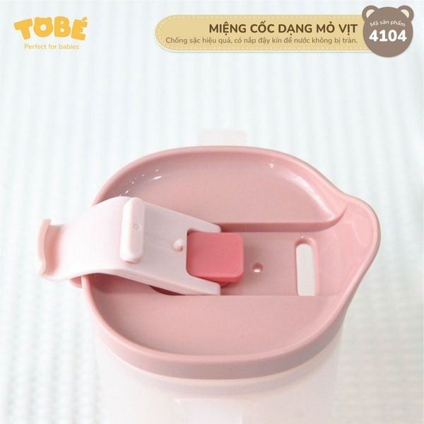 Cốc Tập Uống Nước TOBE Hồng, Xanh 4104, Cốc Uống Nước Cho Bé