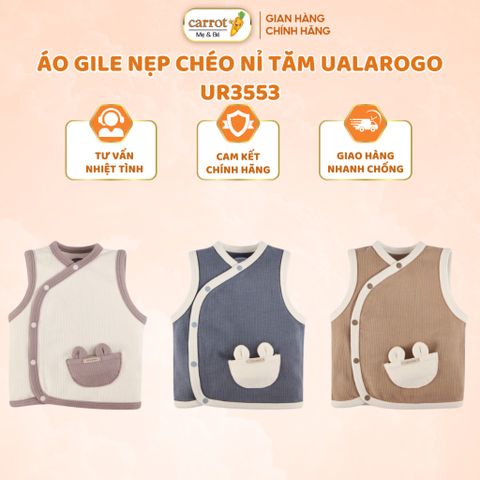 Áo Gile Cho Bé Ualarogo UR3553 Cho Bé Từ 0-2 Tuổi Vải Cotton Cài Chéo