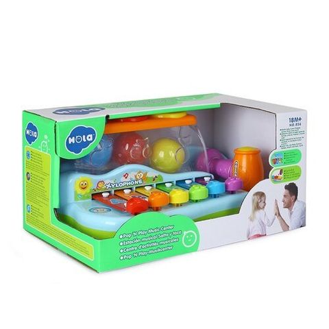 Đồ Chơi Đàn Đập Bóng 856 HOLA, Trung Tâm Âm Nhạc Pop'N Play Cho Bé