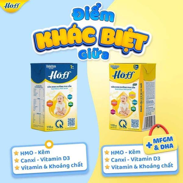 Sữa Dinh Dưỡng Pha Sẵn HOFF 110mL, Sữa Nước Công Thức, Hỗ Trợ Phát Triển Chiều Cao Cho Bé
