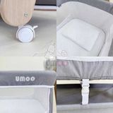 Nôi Đưa Điện Umoo UM-13166 Cho Bé Không Ồn,  Đưa Êm Ái, Không Tốn Thời Gian