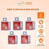 Núm Ti Bình Upis Silicone Mềm Mại Đủ size SS, S, M, L, LL Cho Bé 0-6M+