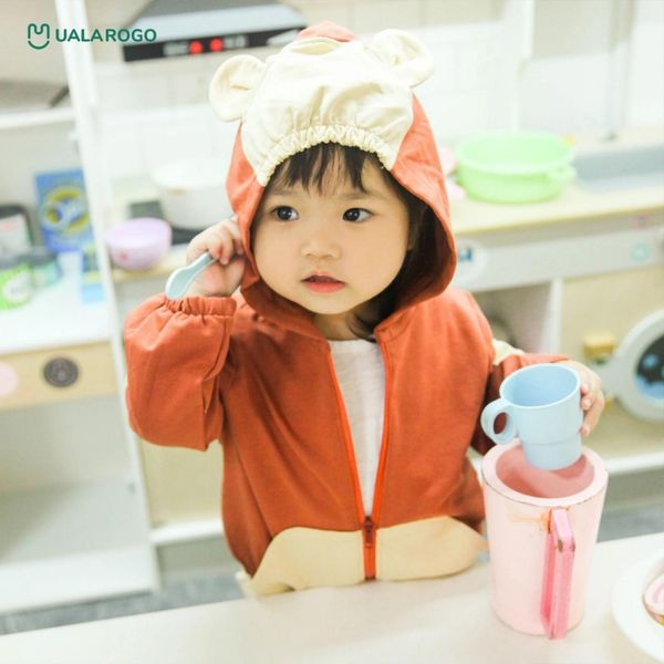 Áo Khoác Nỉ Ualarogo Có Tai UR3684 Cho Bé Trai Và Bé Gái