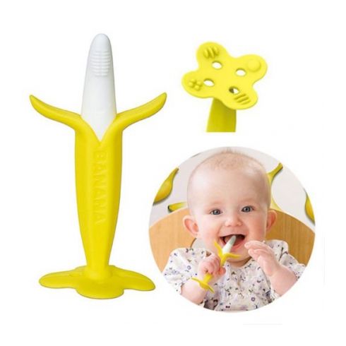 Gặm Nướu EDISON MAMA Nhật Bản, Gặm Nướu Hình Chuối An Toàn Cho Bé, Hàng Chính Hãng