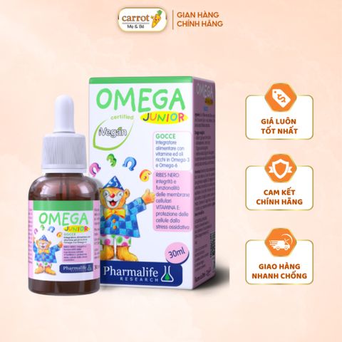 FITOBIMBI OMEGA JUNIOR Bổ Sung DHA Và OMEGA Giúp Bé Phát Triển Não Bộ Và Mắt - Mẹ Và Bé Carrot
