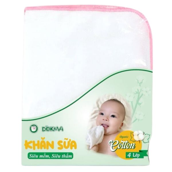 Khăn Sữa 4 Lớp Dokma Siêu Mềm, Siêu Thấm Cho Bé Sơ Sinh