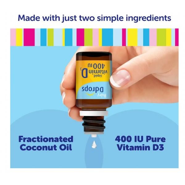 Vitamin D3 Drop Baby Ddrops, Bổ Sung Vitamin D3 Cho Bé , 90Drops - Siêu Thị Mẹ Và Bé Carrot