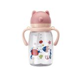 Bình Tập Uống Honper Tai Gấu 550ML Có Dây Đeo, Bình Uống Nước Cho Bé