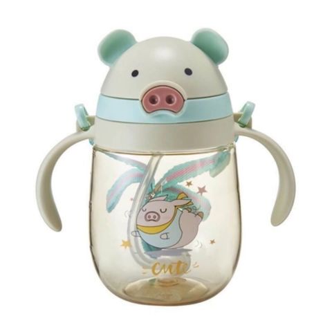 Bình Tập Uống Nước Cho Bé Hình Heo 415ML