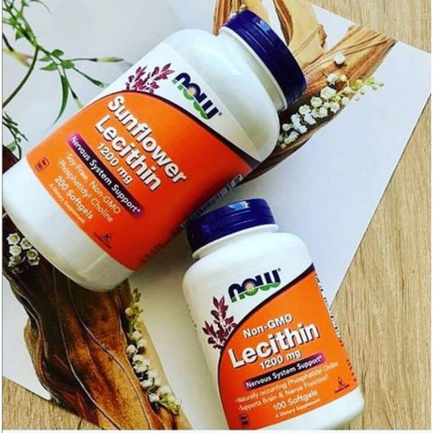 Viên Uống Chống Tắt Tia Sữa Lecithin 1200MG Now Sunflower