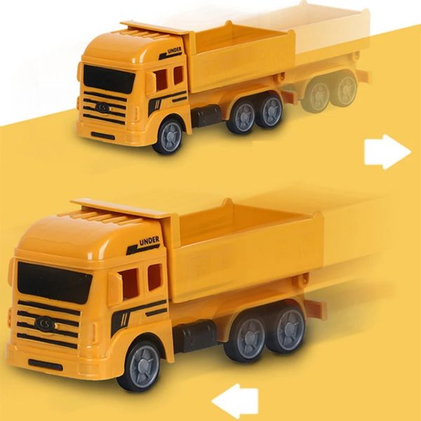 Bộ Xe Đồ Chơi Trẻ Em Mô Phỏng Công Trình Xây Dựng Gồm 8 Xe