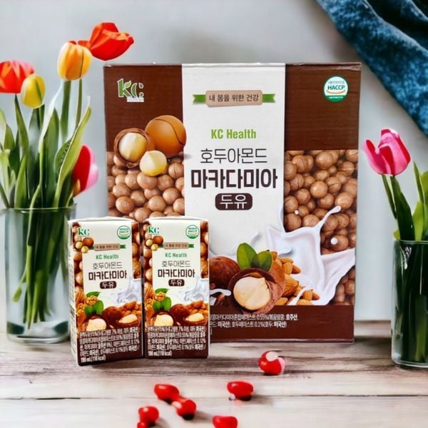 Sữa Hạt Macca Hạnh Chân, Óc Chó KC Health Hàn Quốc 190ML