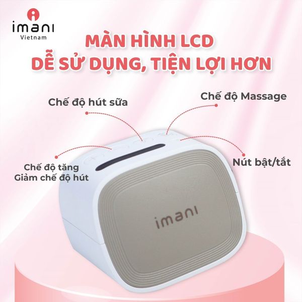 Máy Hút Sữa Không Dây IMANI I2 Plus, Máy Hút Sữa 5 Chức Năng Nổi Bật