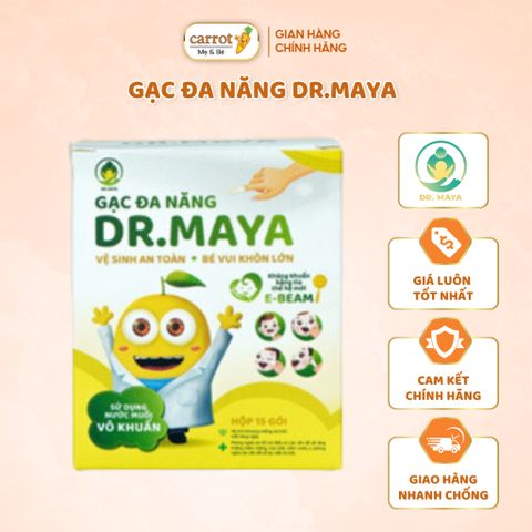 Gạc Đa Năng Dr.Maya, Gạc Rơ Lưỡi Đa Năng, Giúp Vệ Sinh Răng Miệng Bé