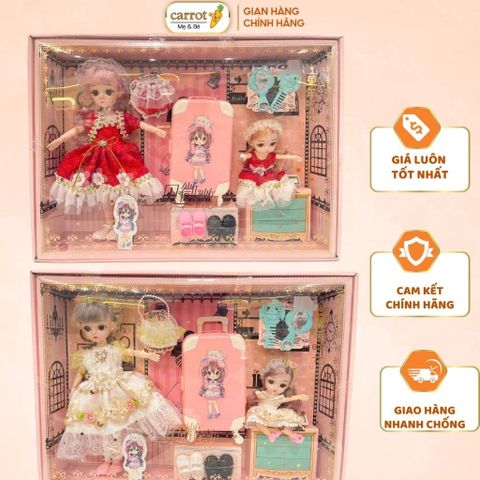 Búp Bê Kèm Vali T8815, Sét 2 Búp Bê Cho Bé Gái - Siêu Thị Mẹ Và Bé Carrot