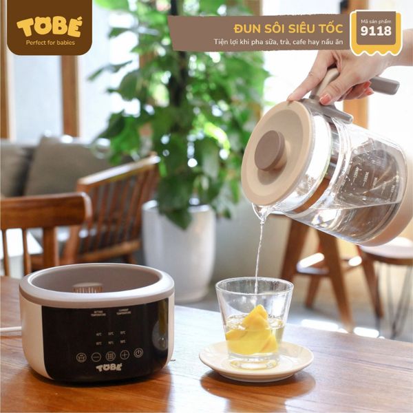 Máy Đun Và Hâm Nước Pha Sữa Speedy 01 TOBE, Thiết Kế Thông Minh Khử Clo