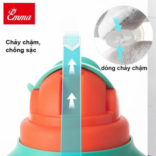Bình Tập Uống Nước Emma Kids 309 300ML, Bình Nước Cho Bé 6M