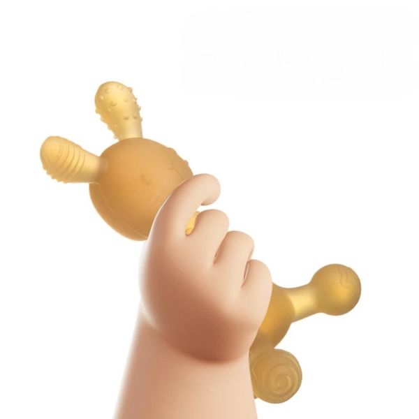 Gặm Nướu Cho Bé Bằng Silicon Cao Cấp Hình Thỏ Tặng Kèm Hộp