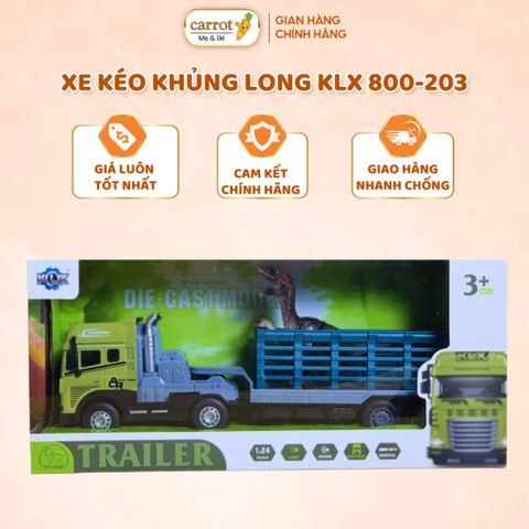 Xe Kéo Khủng Long KLX 800-203, Xe Đà Chở Khủng Long Cho Bé Từ 3 Tuổi