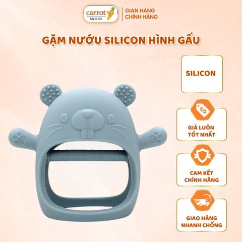 Gặm Nướu Silicon Hình Gấu, Gặm Nướu Cho Bé An Toàn Mềm Mại